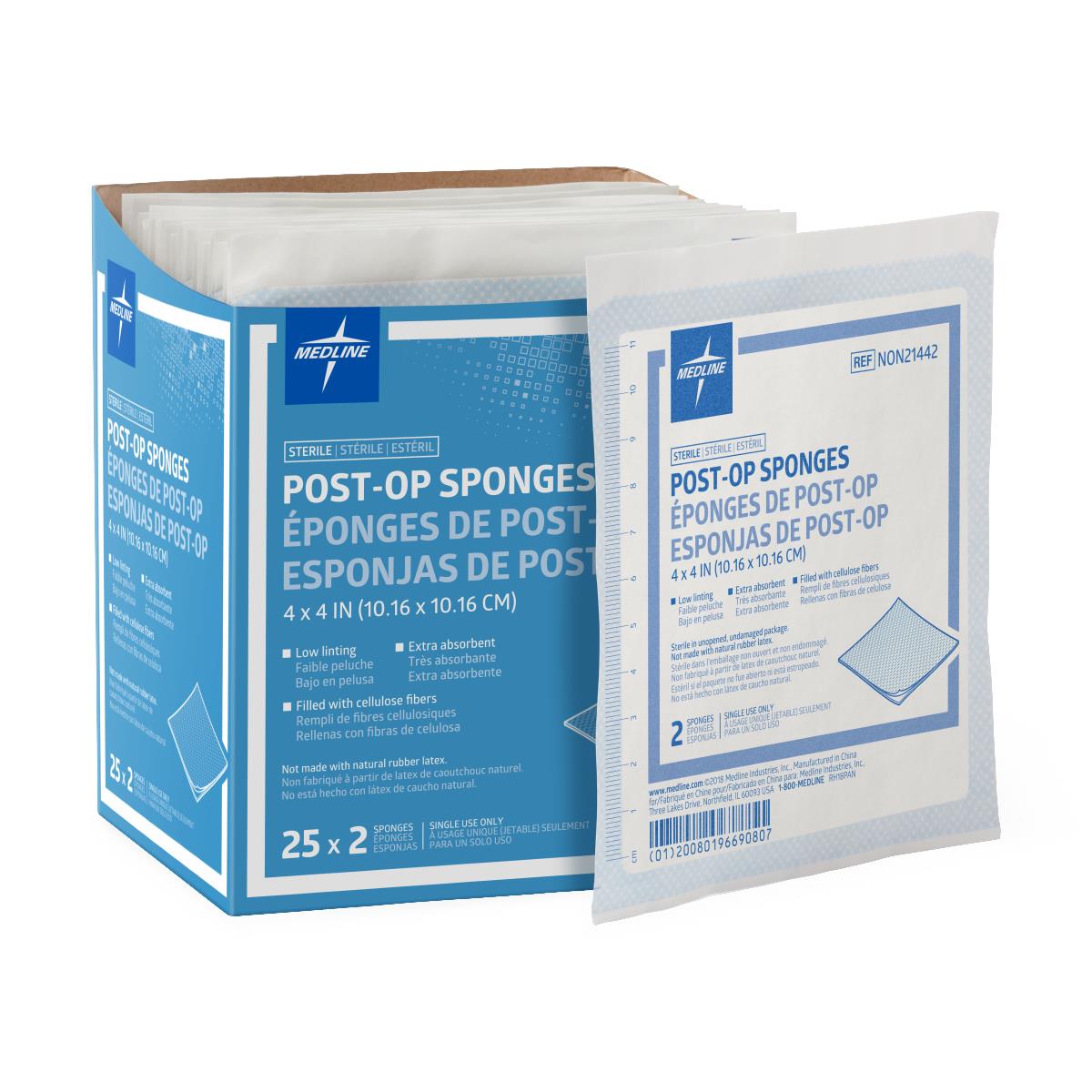Medline Post-Op Sterile Gauze Sponges - BeHope