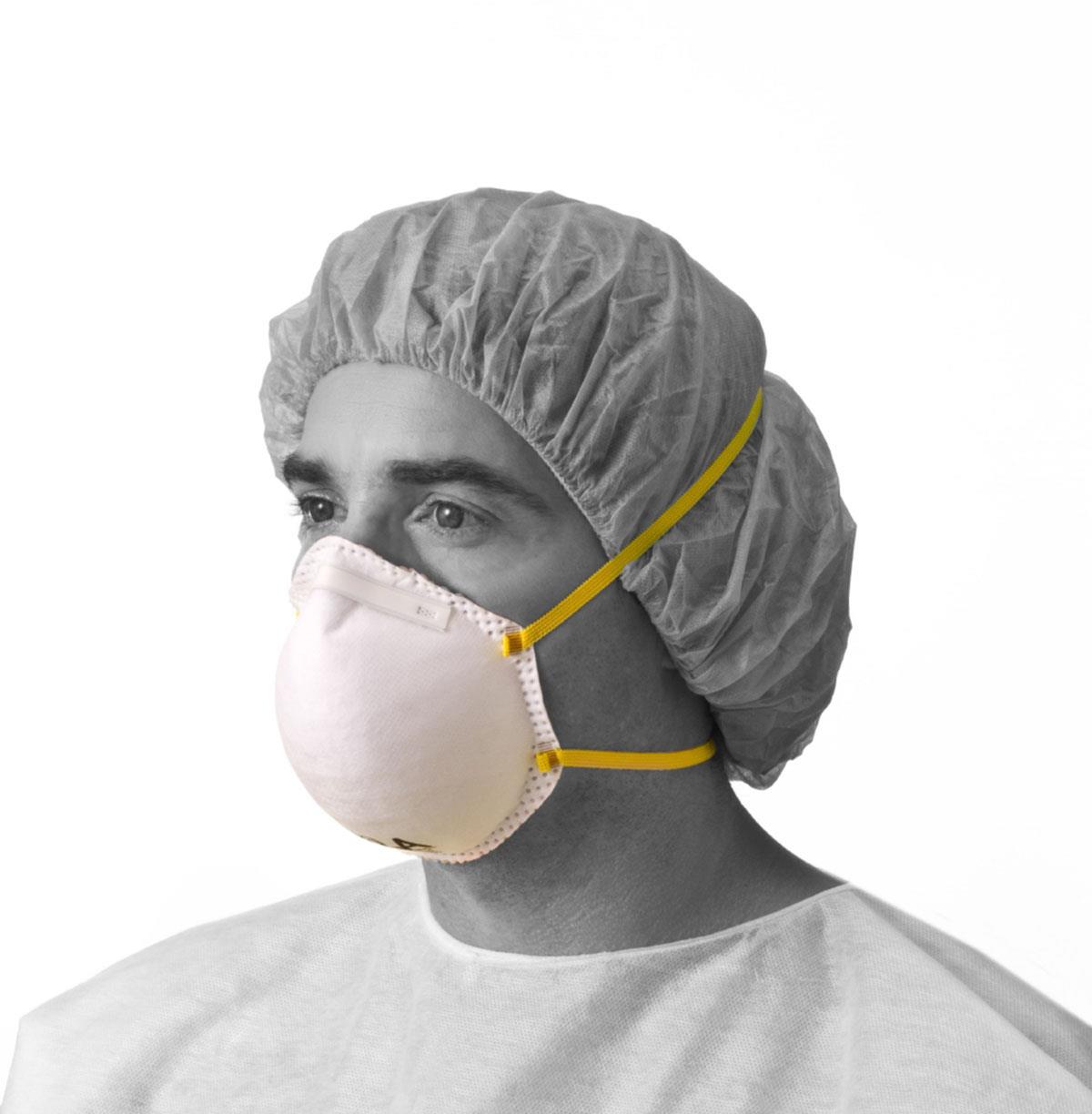 Particulate Respirator Mask Medical N95 Not Rated Elastic Strap Medium / Large