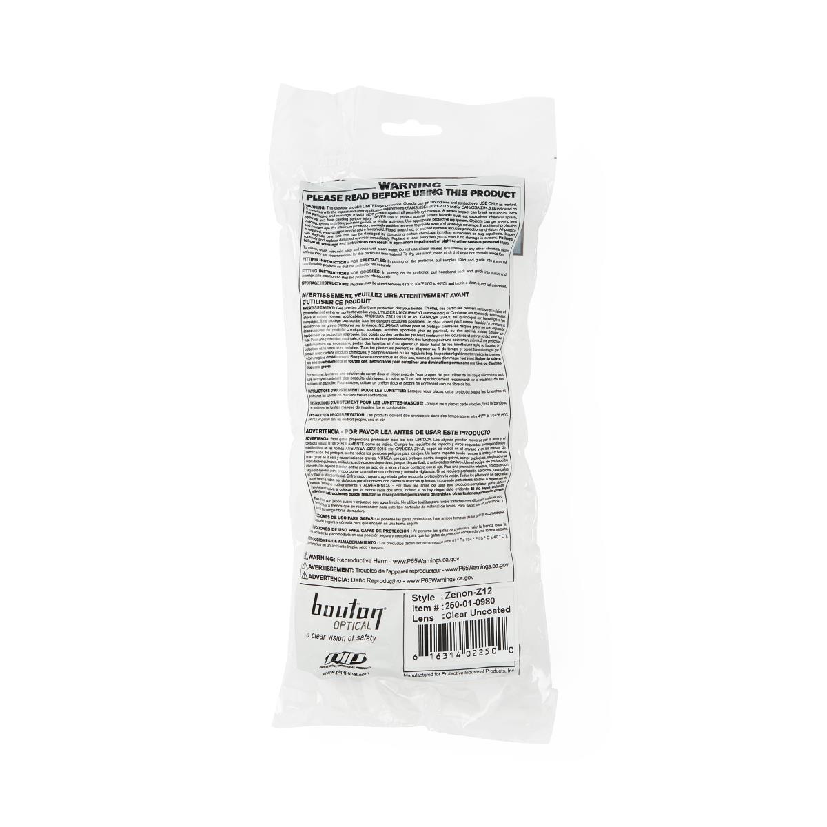 Medline Clear Frame Safety Glasses
