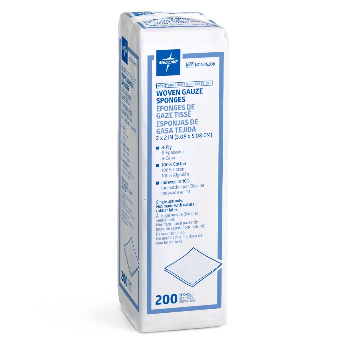 Medline Nonsterile 100% Cotton Woven Gauze Sponges - BeHope