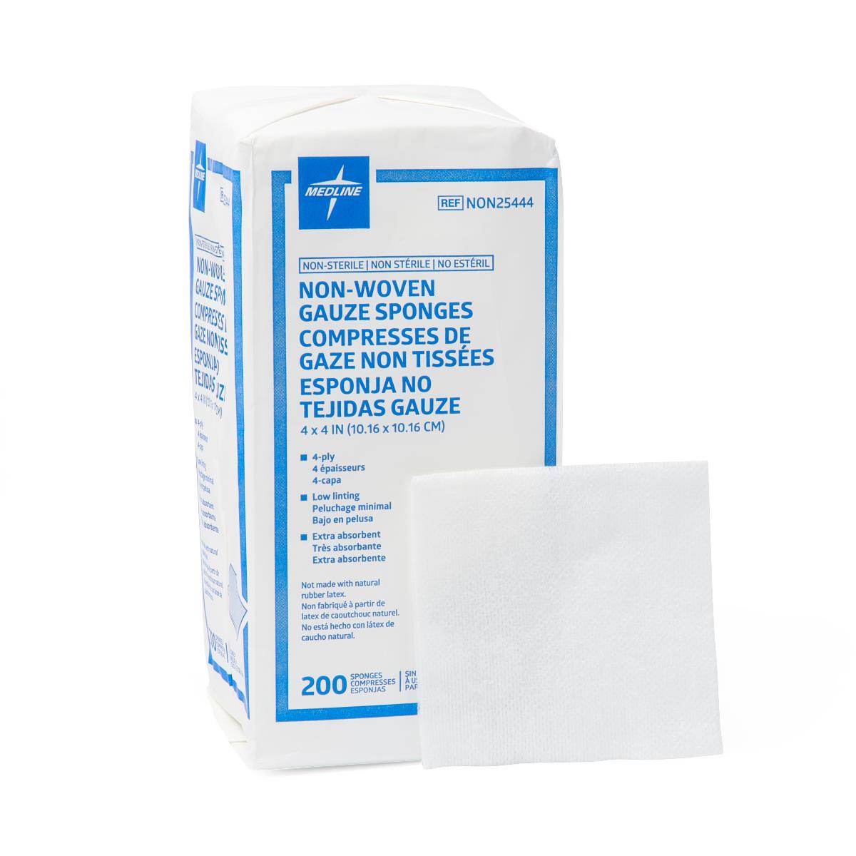 Gauze Sponge Non-woven 4-ply Non-sterile 10cmx10cm - BeHope