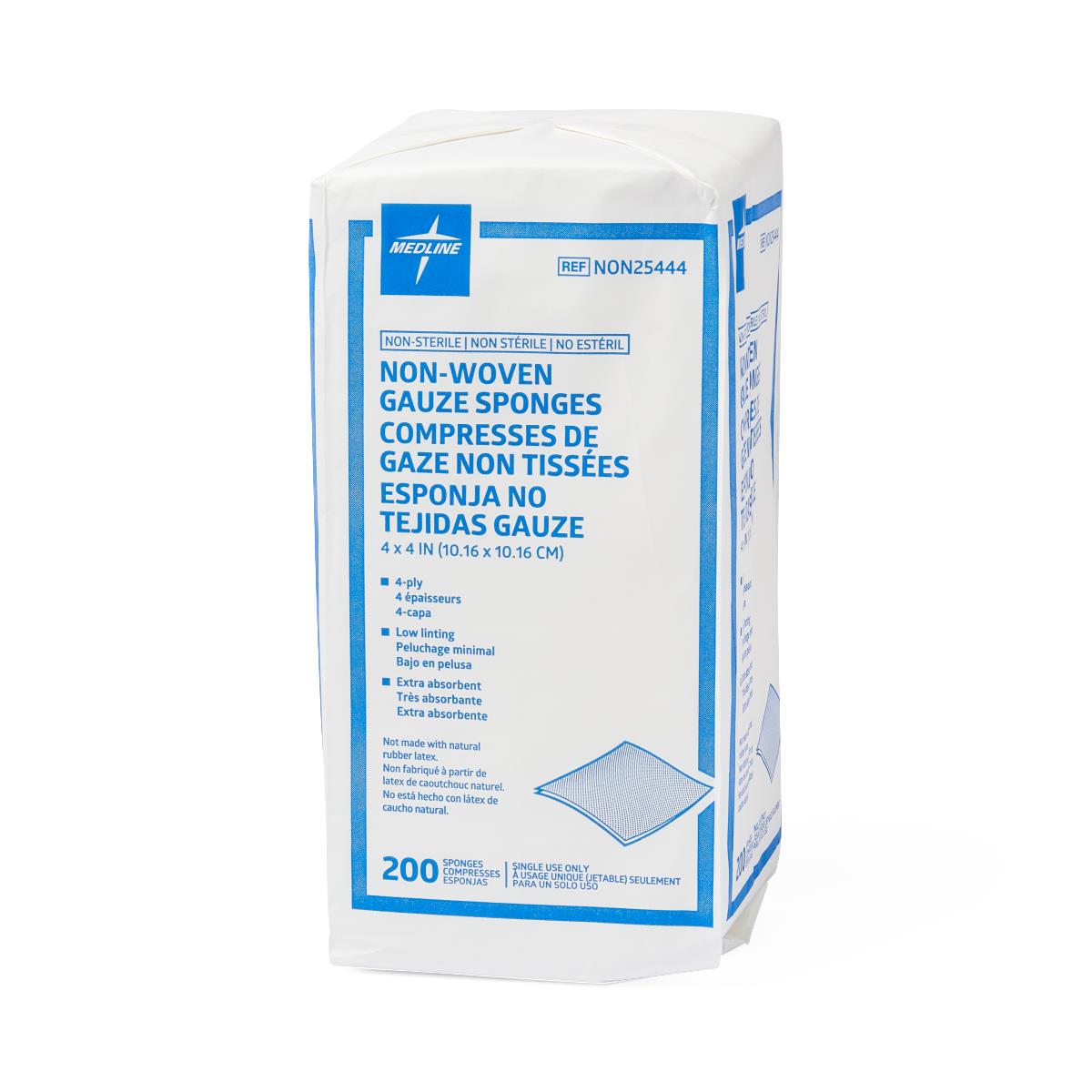 Medline Standard Nonsterile Nonwoven Gauze Sponges
