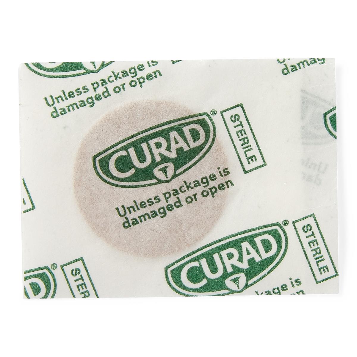 Adhesive Spot Bandage Curadâ® Flex-fabricâ„¢ Fabric Tan 7/8 Inch Diameter Sterile