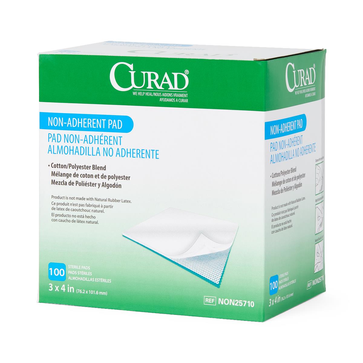 CURAD Sterile Nonadherent Dressing Pads