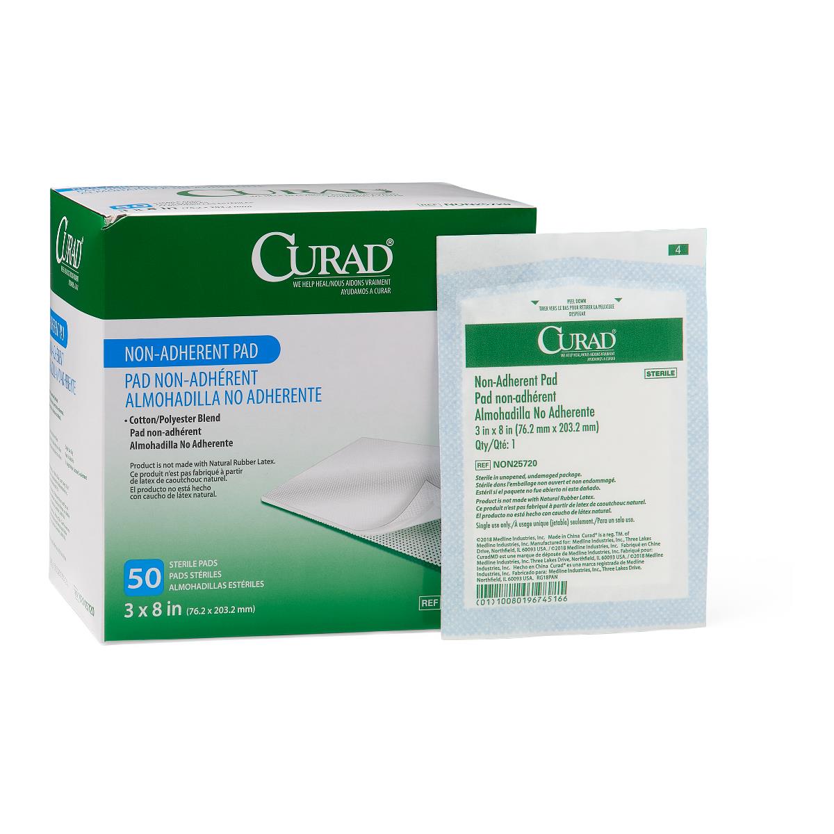 CURAD Sterile Nonadherent Dressing Pads
