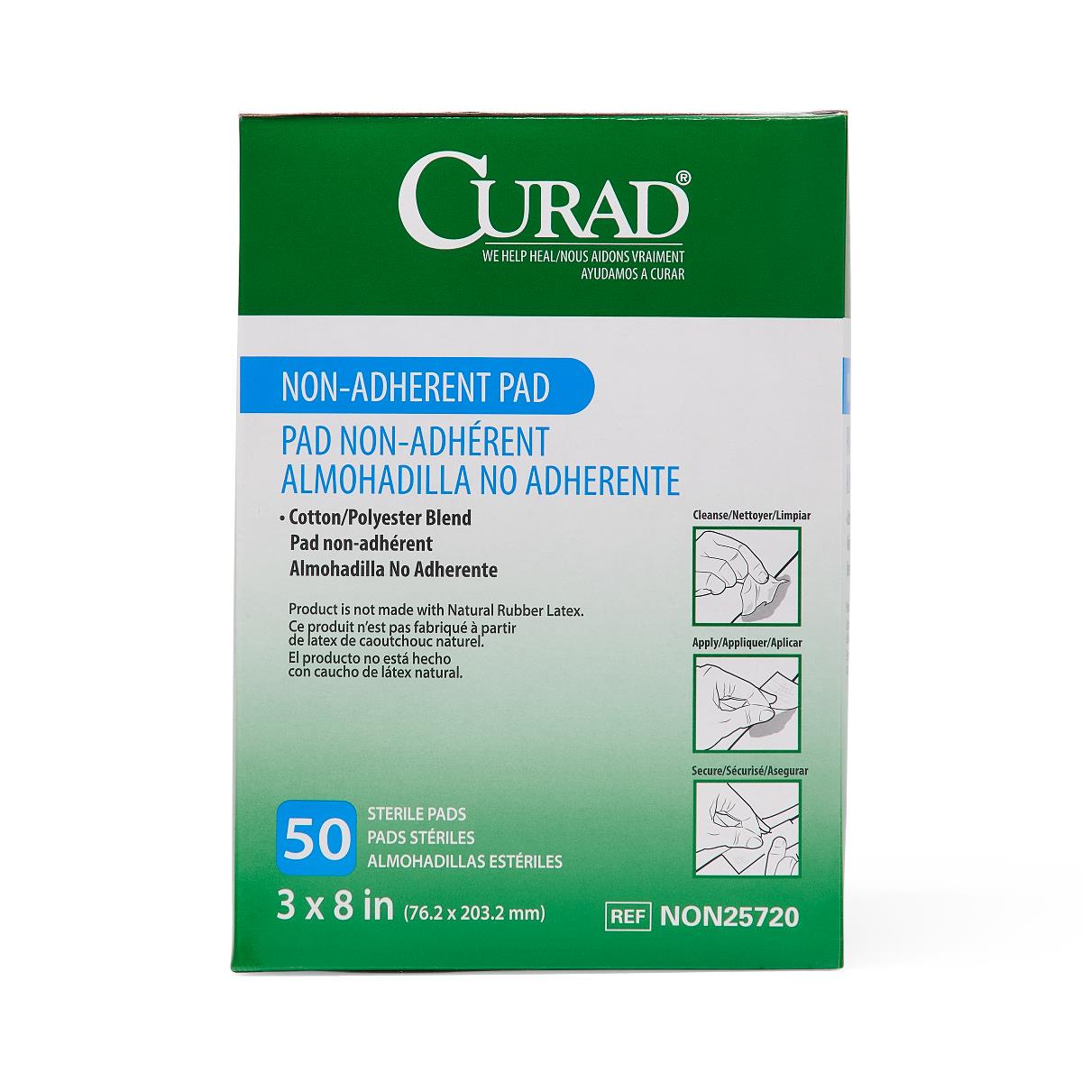 CURAD Sterile Nonadherent Dressing Pads