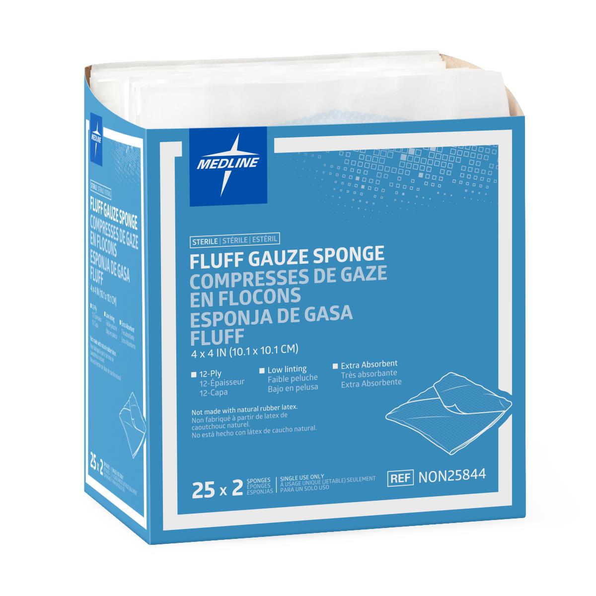 Bulkee II Sterile Extra Absorbent Super Fluff Sponge