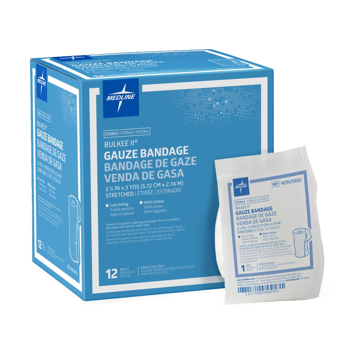 Bulkee II Sterile Cotton Gauze Bandages - BeHope