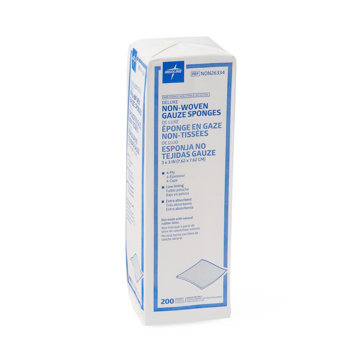 Medline Deluxe Nonsterile Nonwoven Gauze Sponges - BeHope