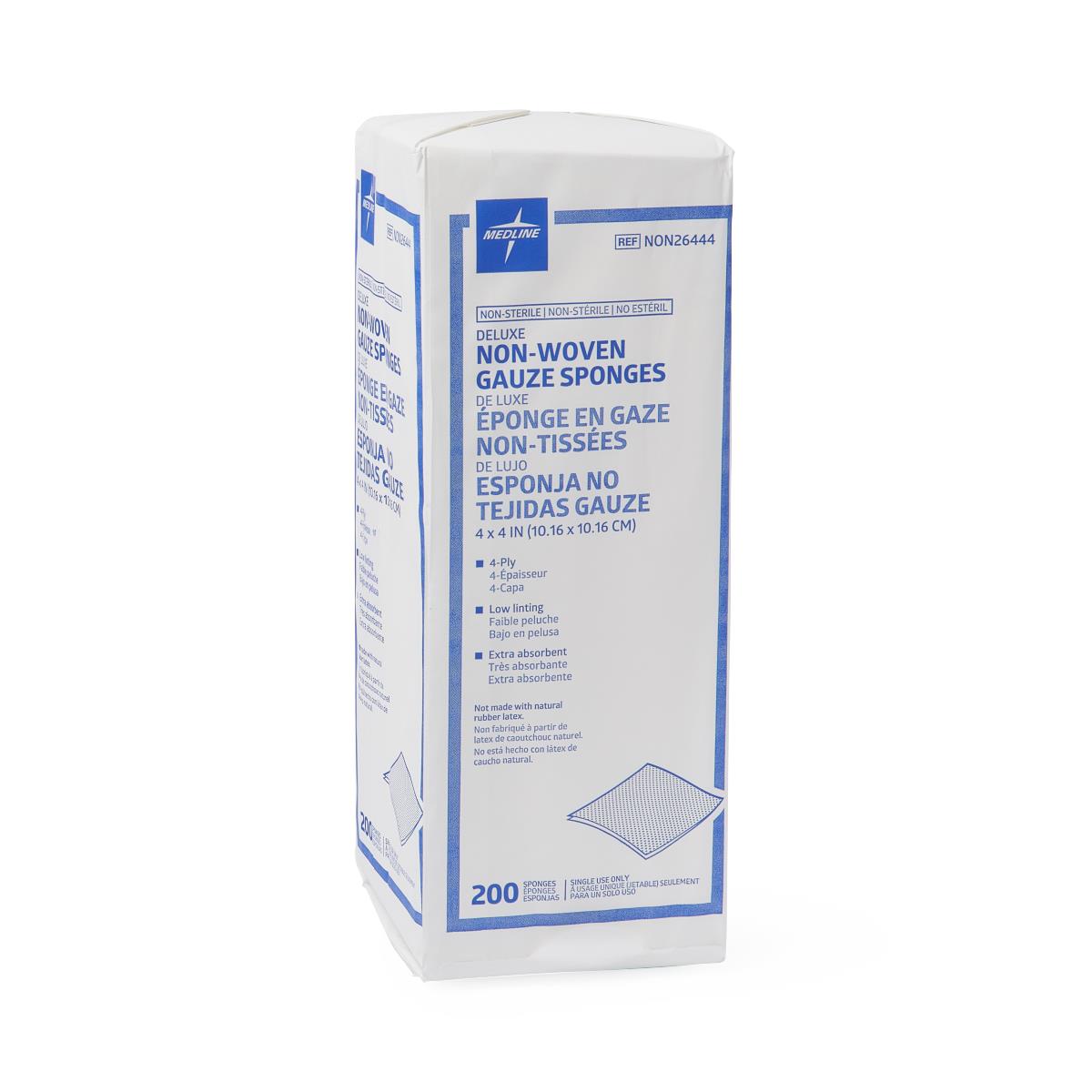 Medline Deluxe Nonsterile Nonwoven Gauze Sponges - BeHope