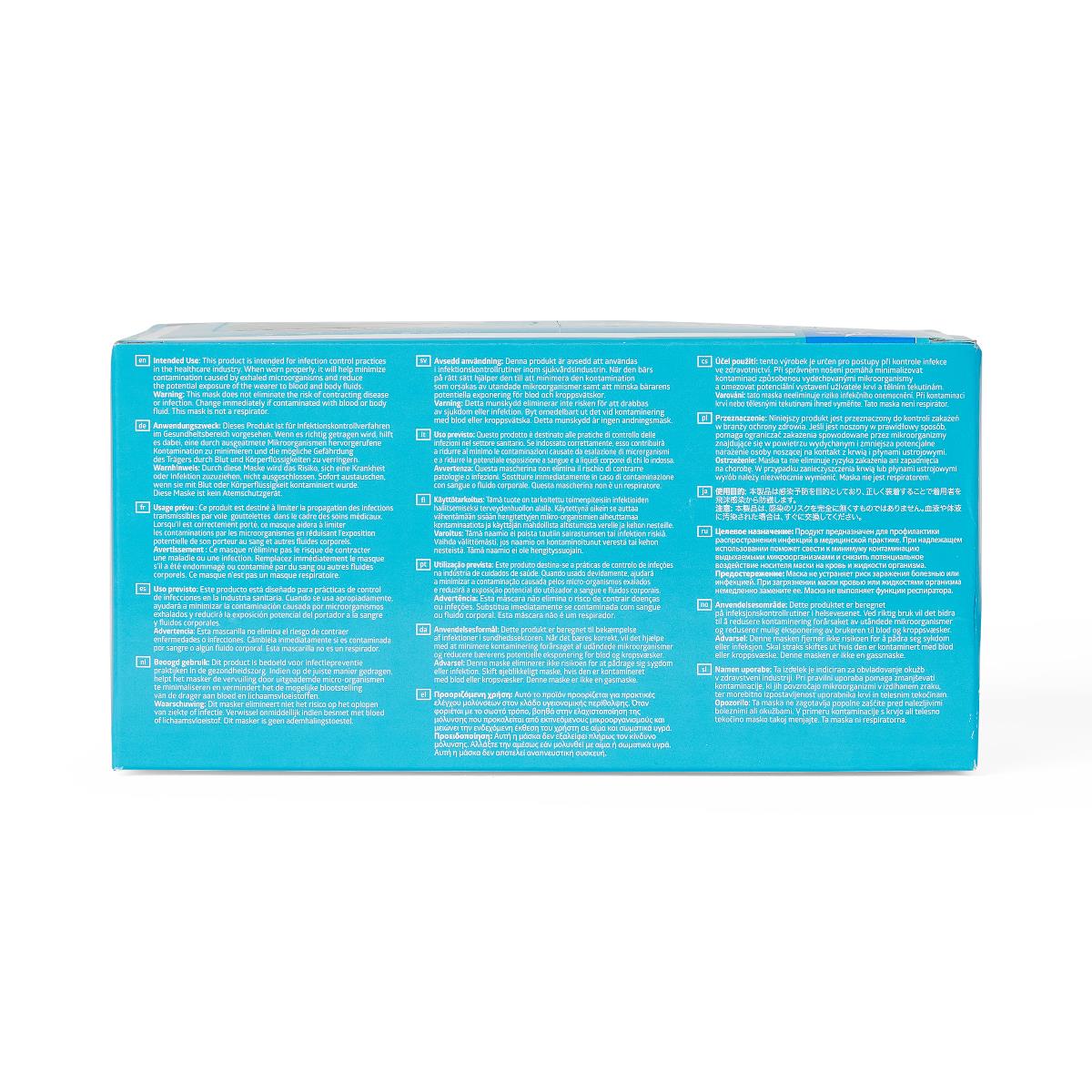 Medline ASTM Level 1 White Procedure Face Mask with Ear Loops