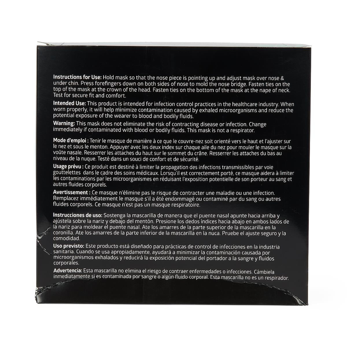 Medline ASTM Level 1 Surgical Face Mask with Anti-Fog and Ties