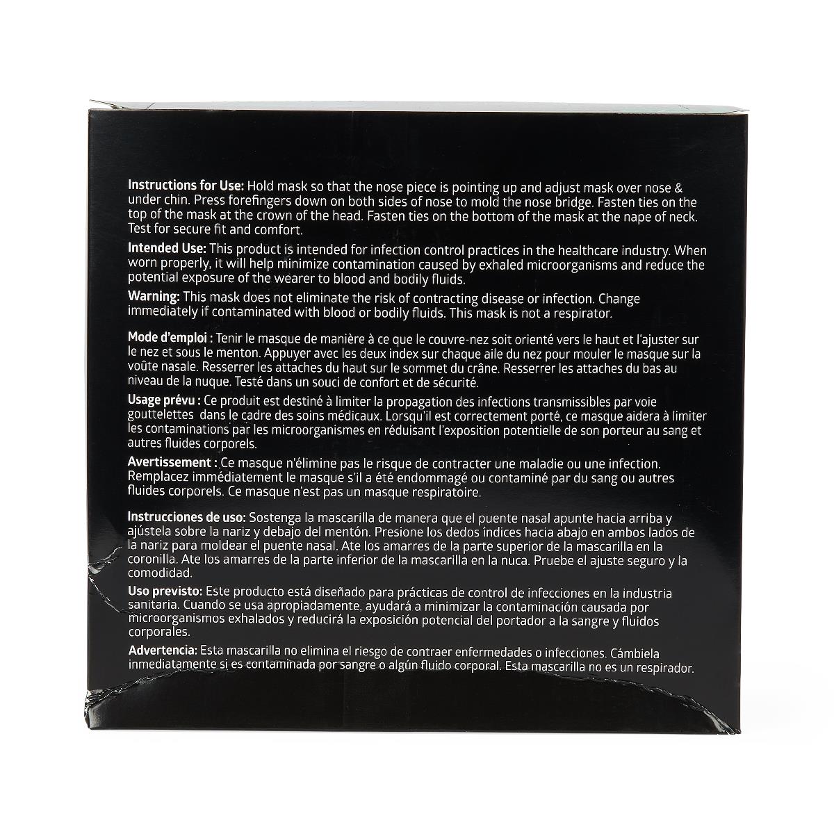 Medline ASTM Level 1 Surgical Face Mask with Anti-Fog and Ties