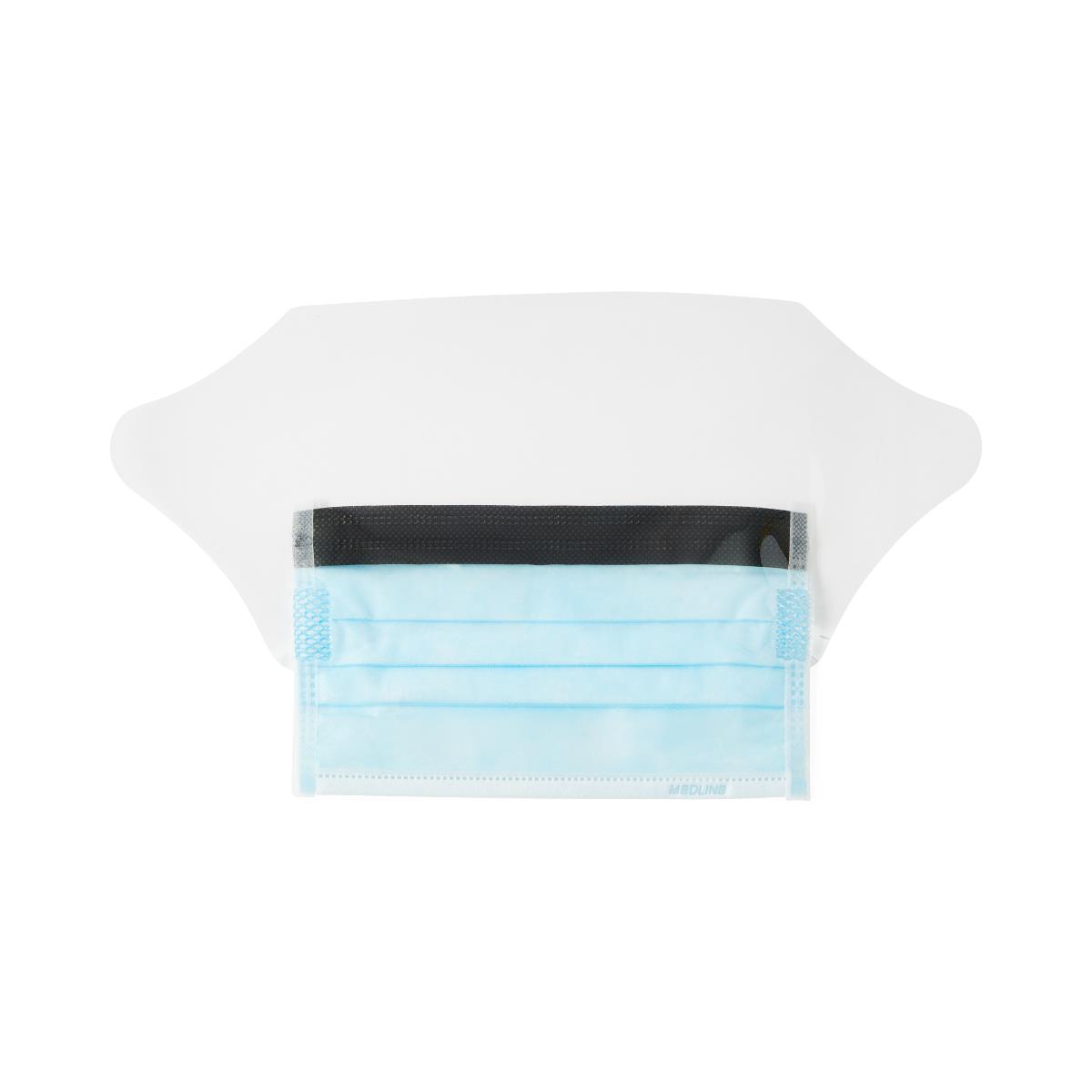 Medline ASTM Level 1 Procedure Face Mask with Anti-Fog Shield and Ear Loops