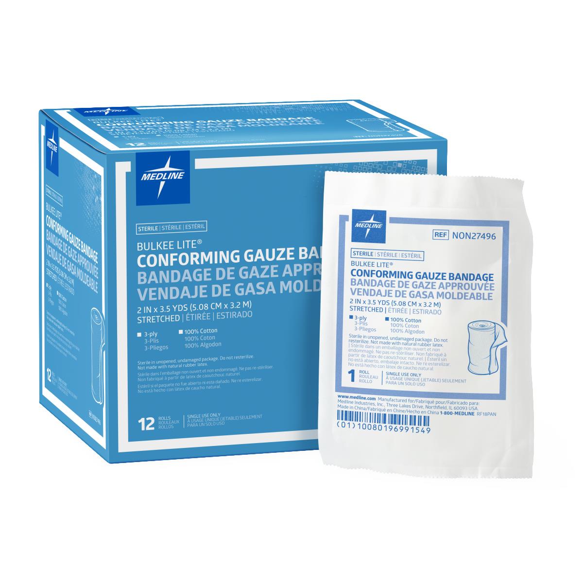 Bulkee Lite Sterile Cotton Conforming Bandages