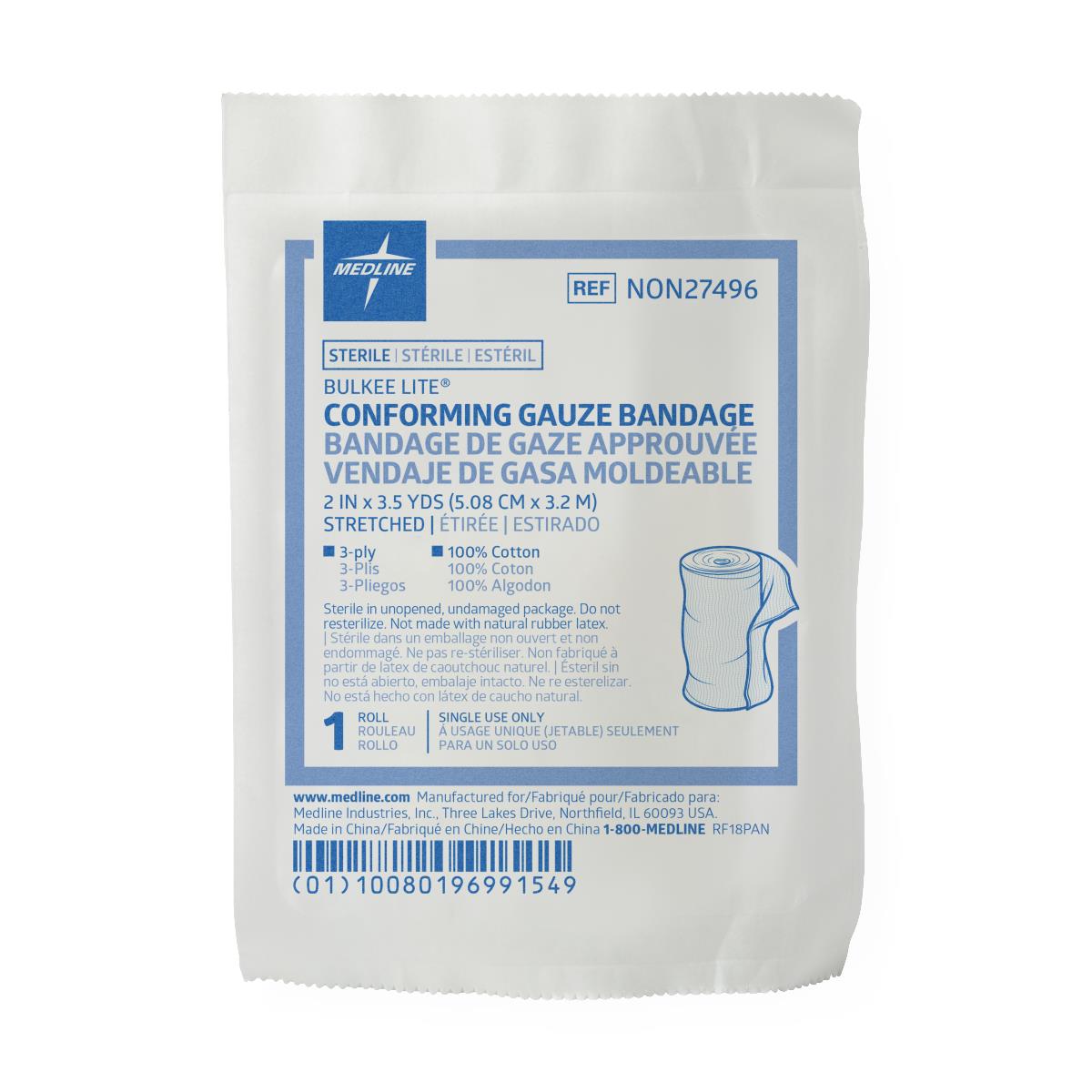 Bulkee Lite Sterile Cotton Conforming Bandages