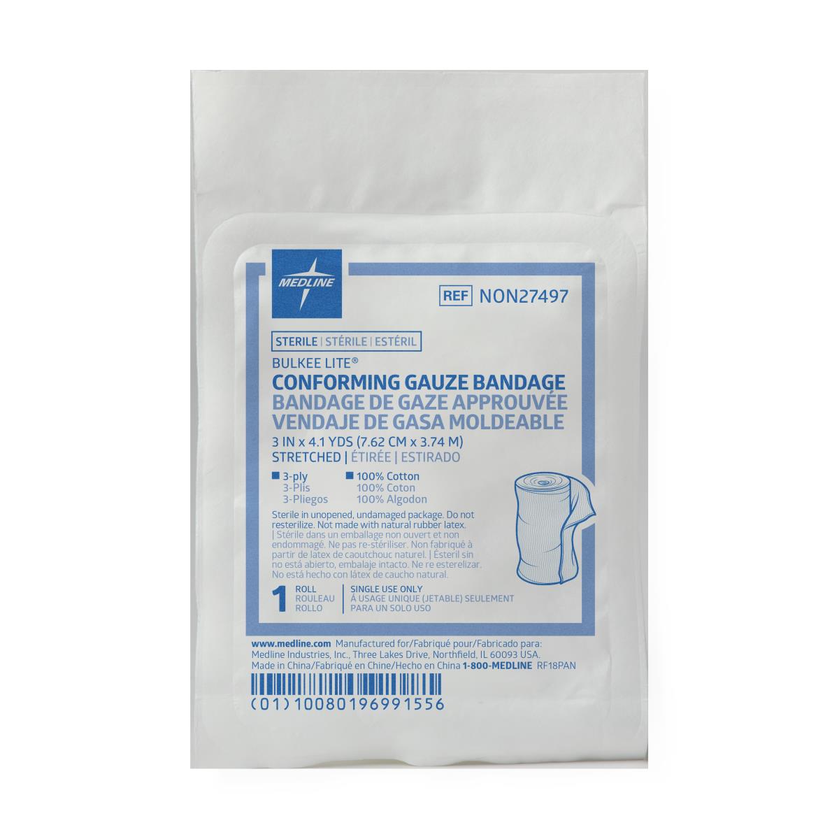 Bulkee Lite Sterile Cotton Conforming Bandages