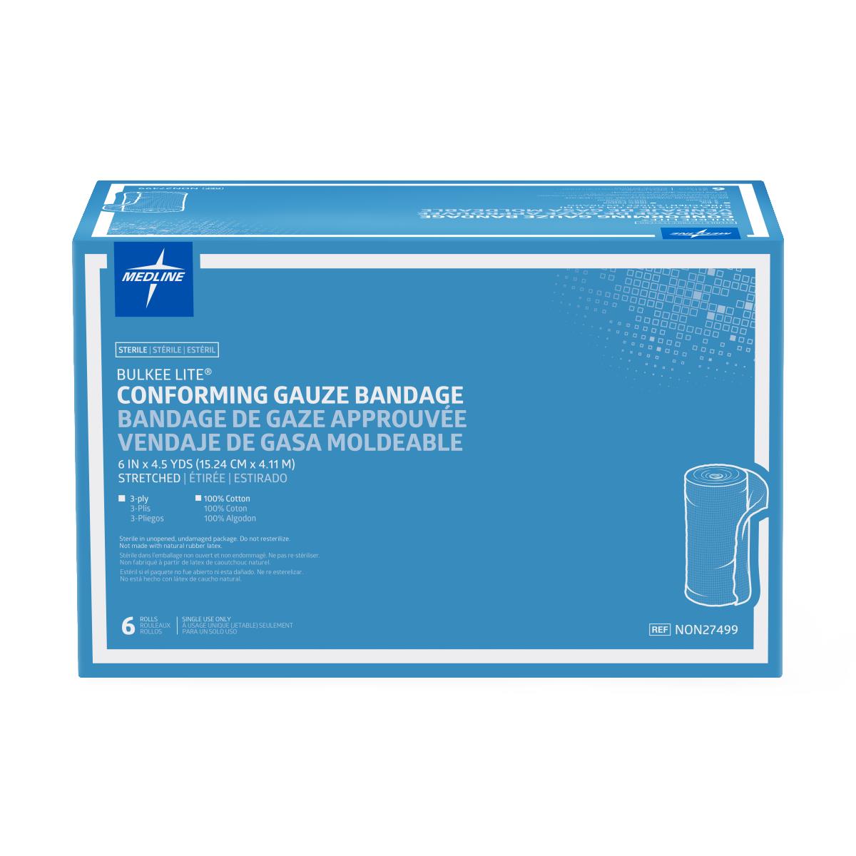 Bulkee Lite Sterile Cotton Conforming Bandages