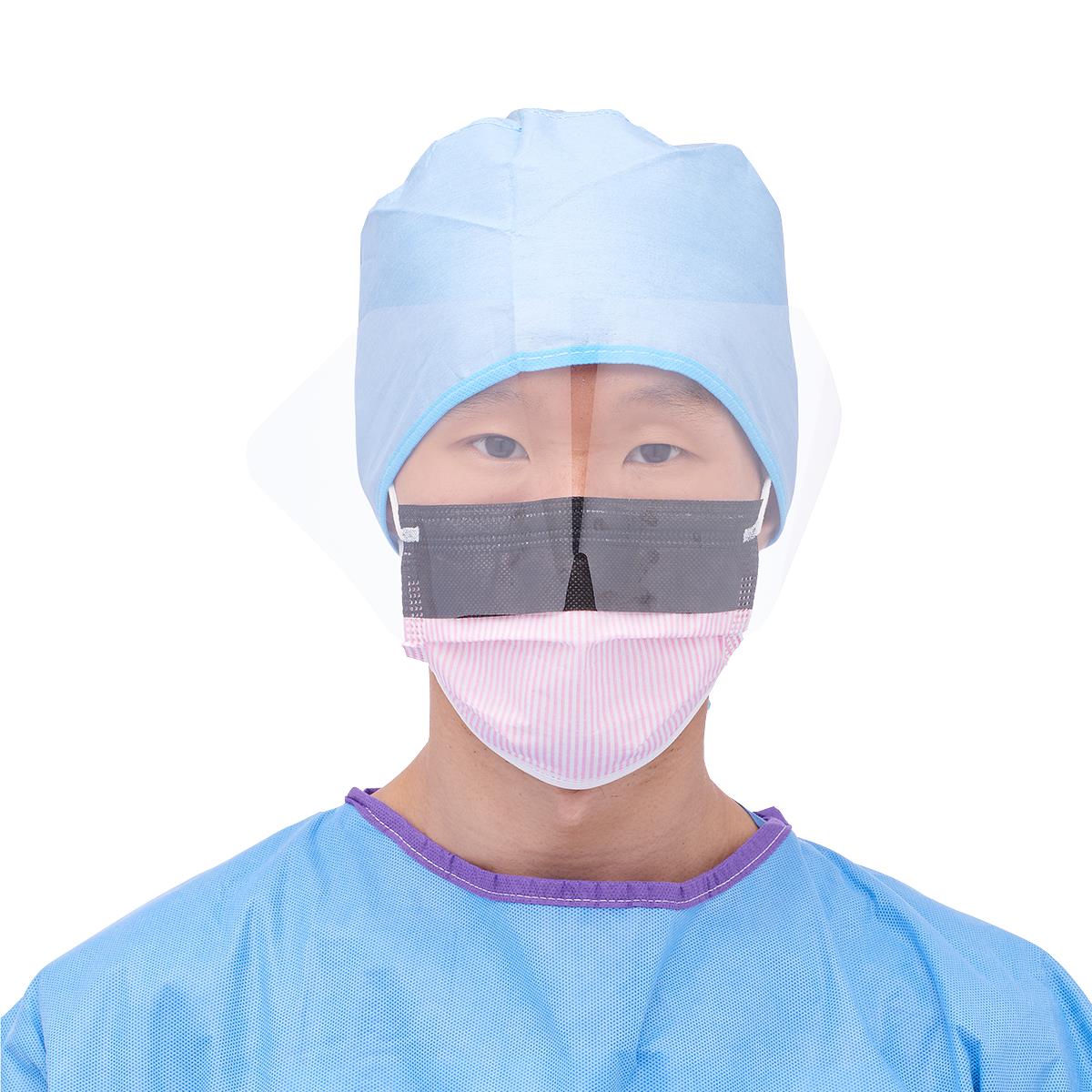 ASTM Level 3 Procedure Face Masks with Eye Shield and Ear Loops - BeHope