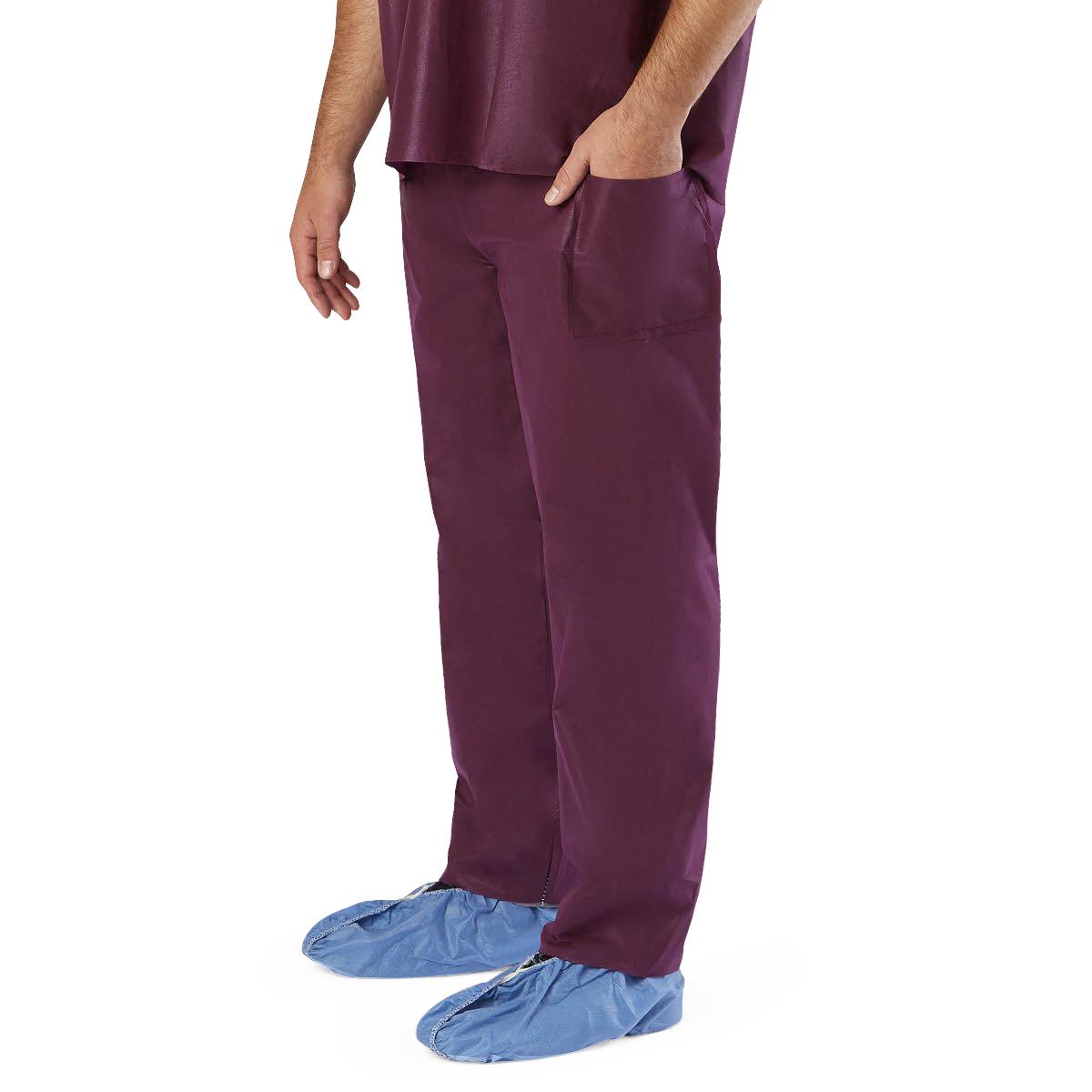 Medline Unisex Scrub Pants with Covered Elastic Waist