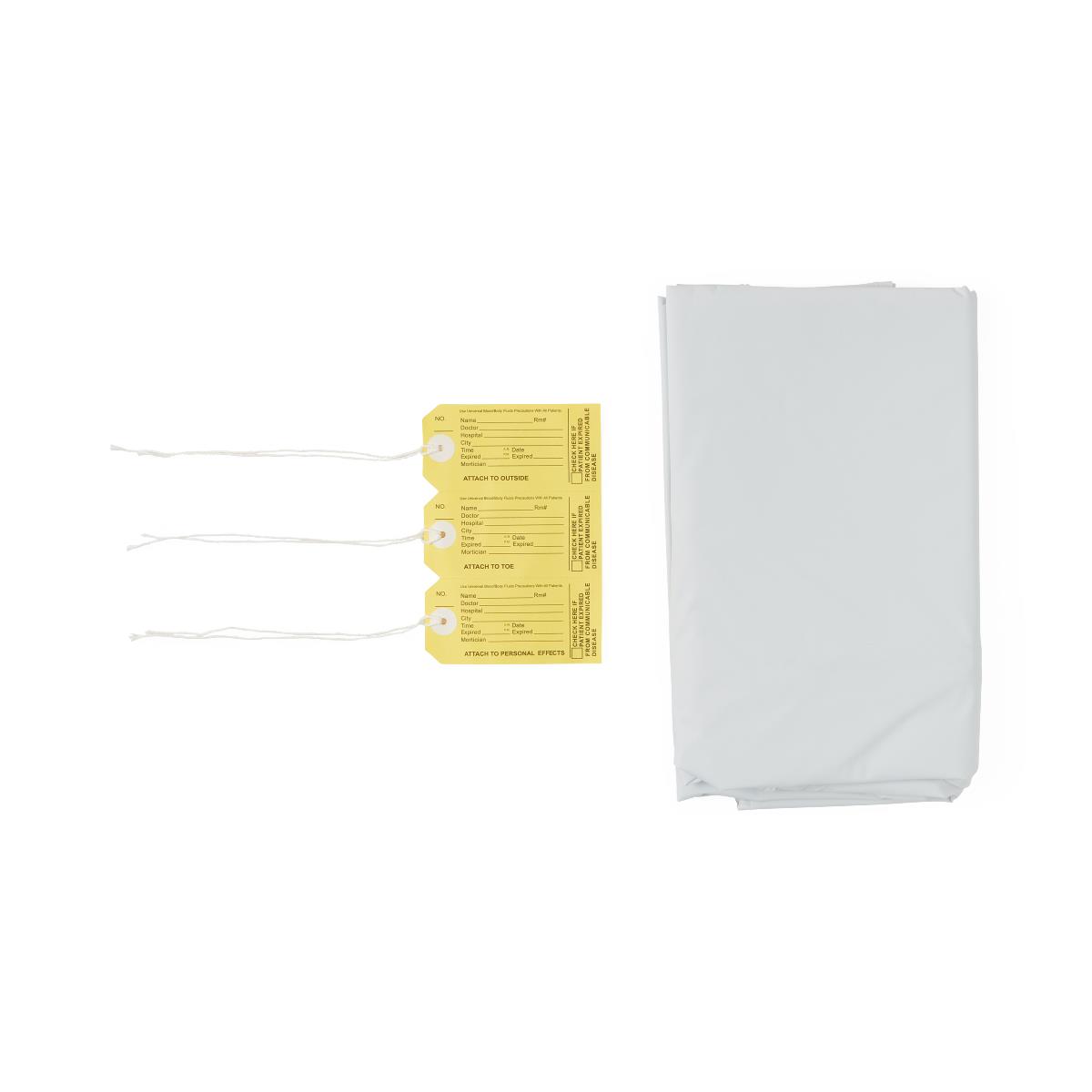 Medline Adult Body Bags with ID Toe Tags - BeHope