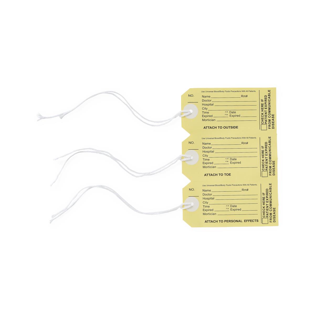 Medline Adult Body Bags With Id Toe Tags - BeHope