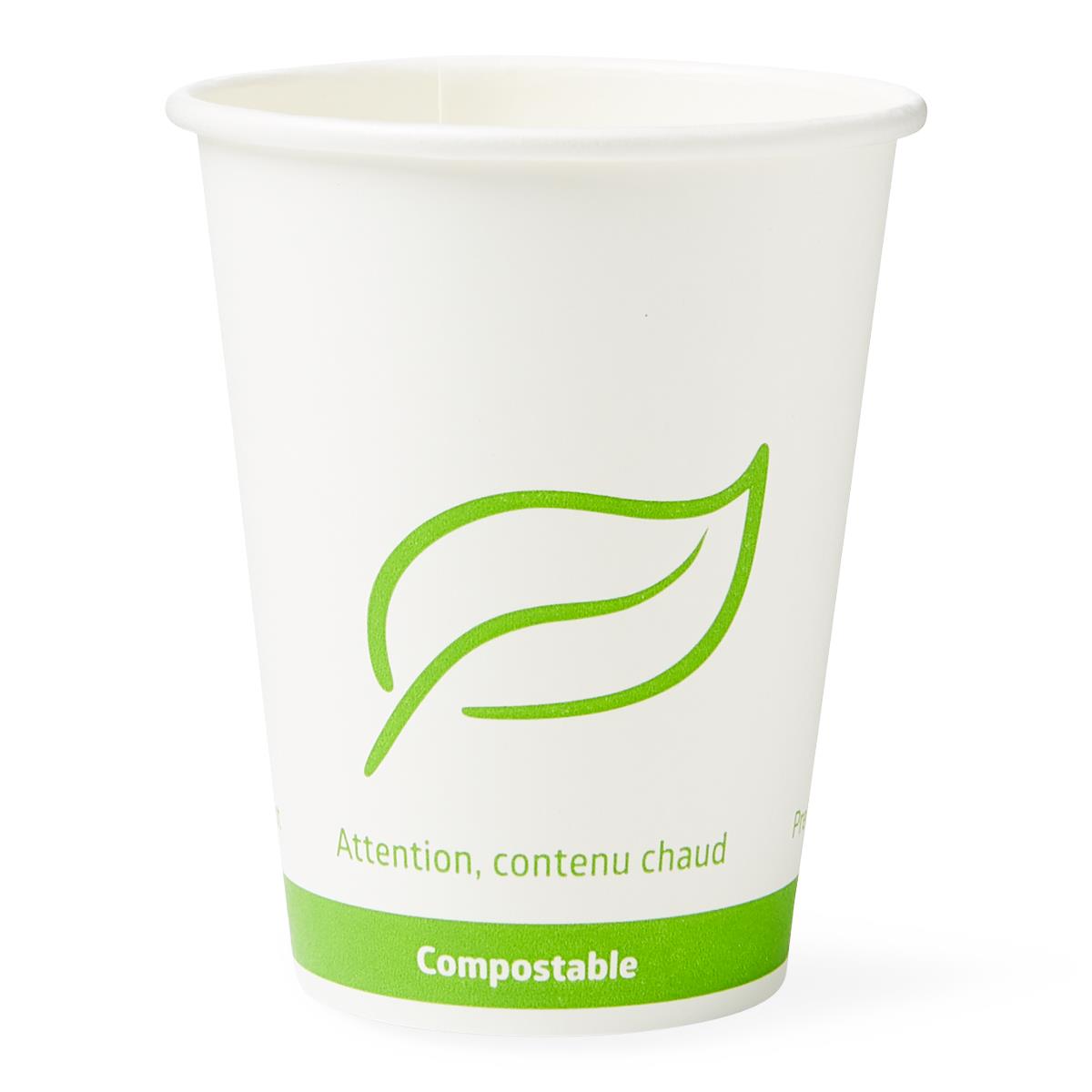 Medline Compostable Hot Drinking Paper Cups and Lids - BeHope