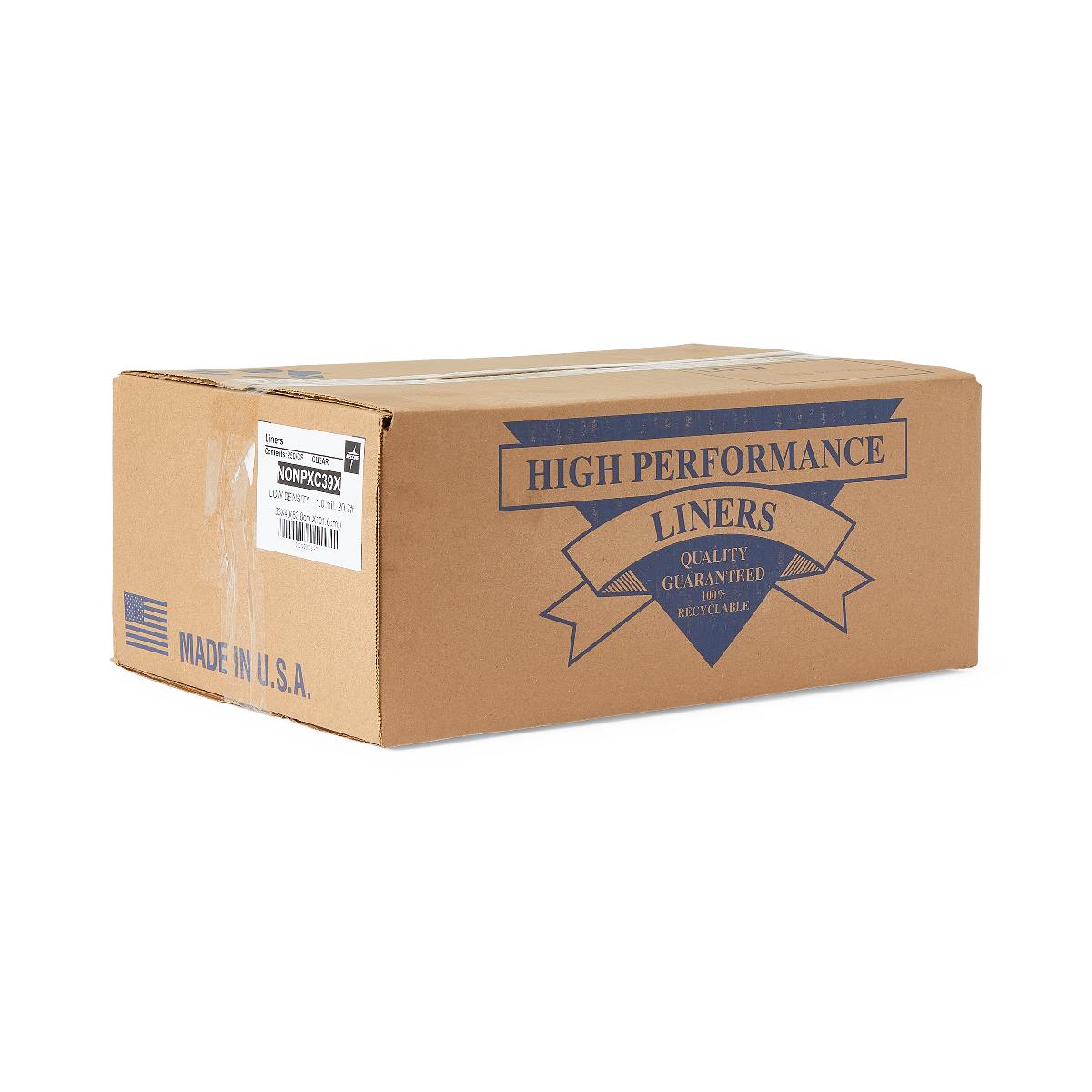 Medline Clear LDPE Trash Can Liners