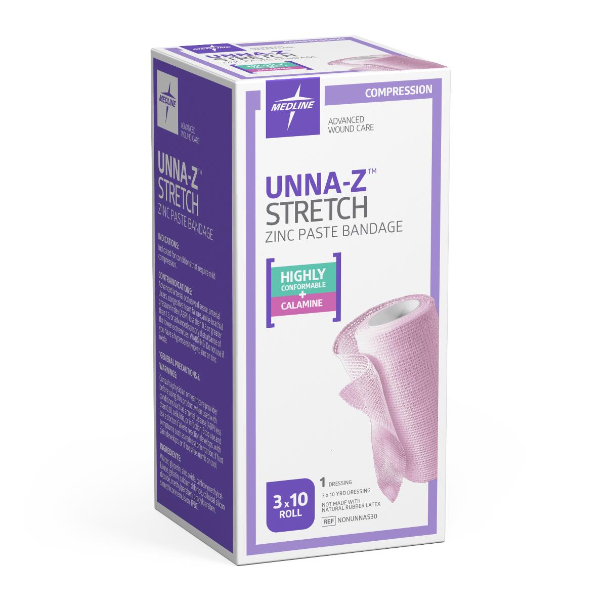 Unna-Z Stretch Zinc Oxide Compression Bandages - BeHope