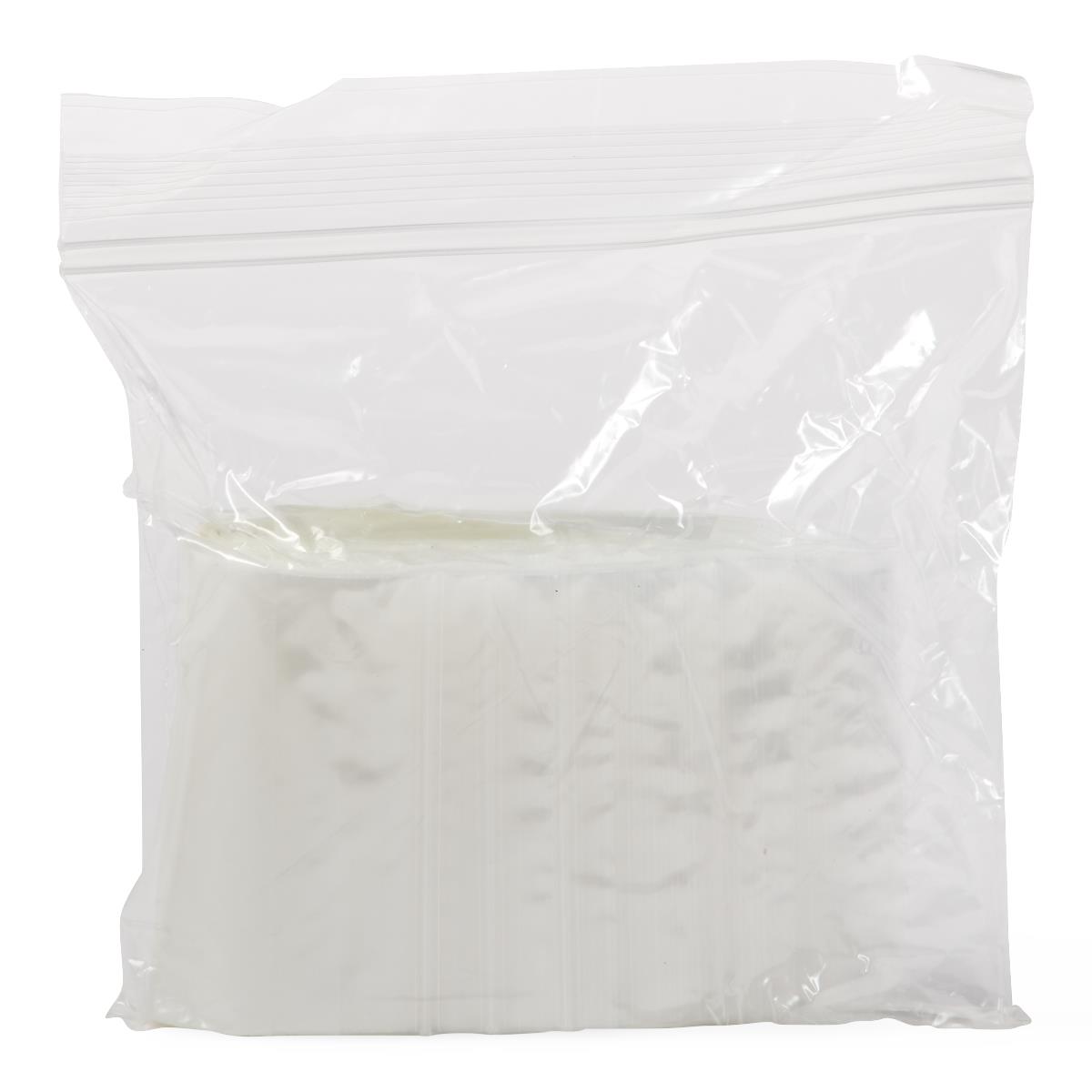 Medline Plastic Zip Closure Bags with White Write-On Block