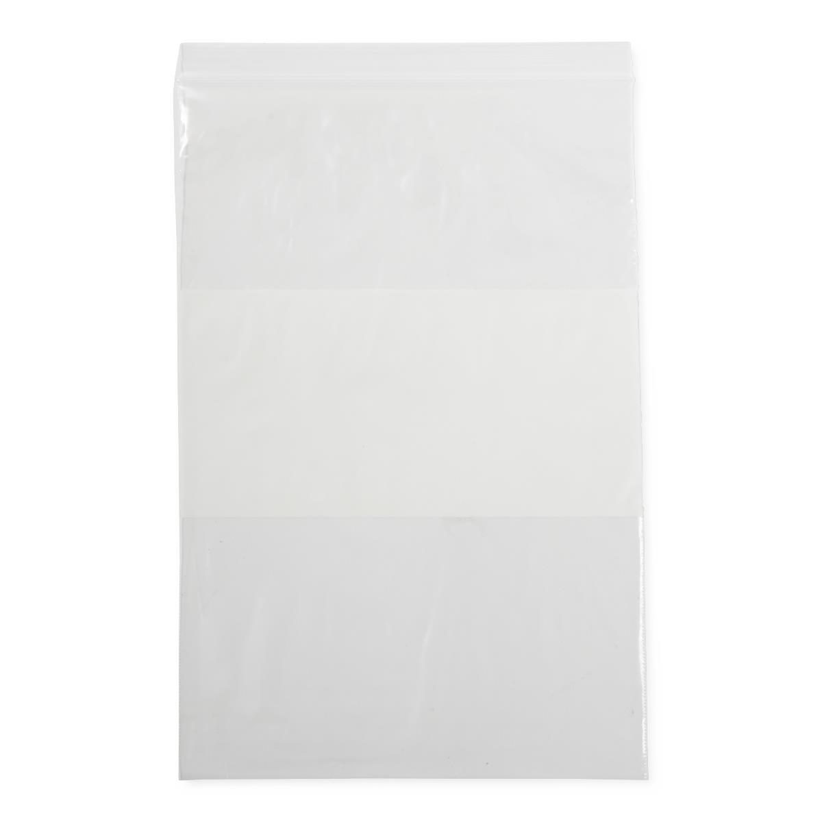 Medline Plastic Zip Closure Bags with White Write-On Block - BeHope