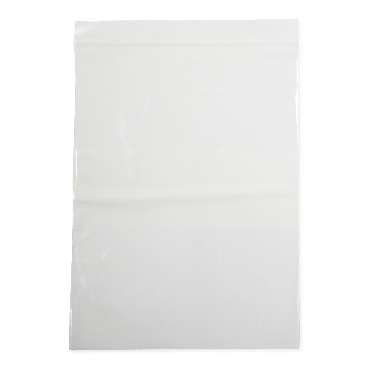 Medline Plastic Zip Closure Bags with White Write-On Block
