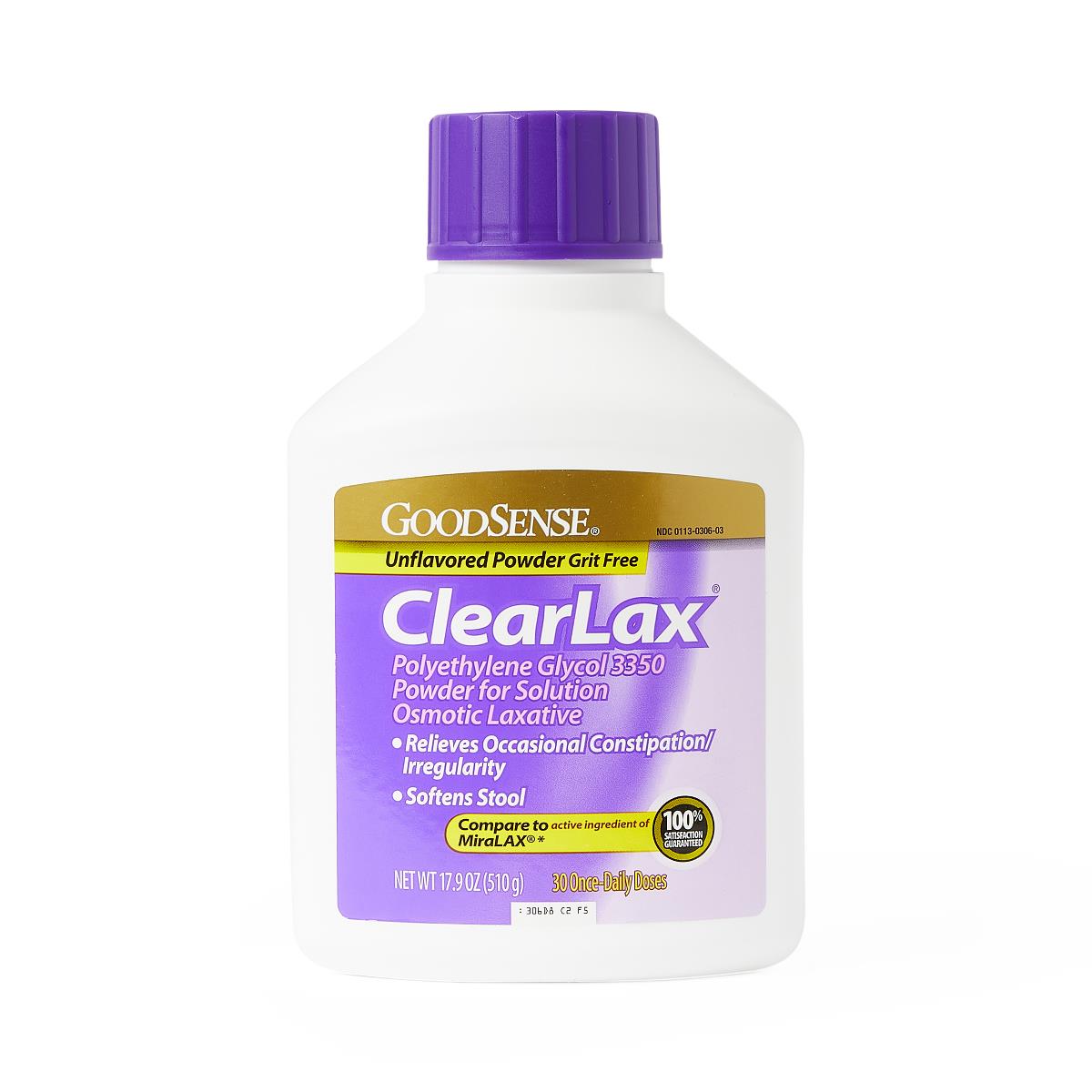 Goodsense Clearlax Polyethylene Glycol Laxative Powder - BeHope