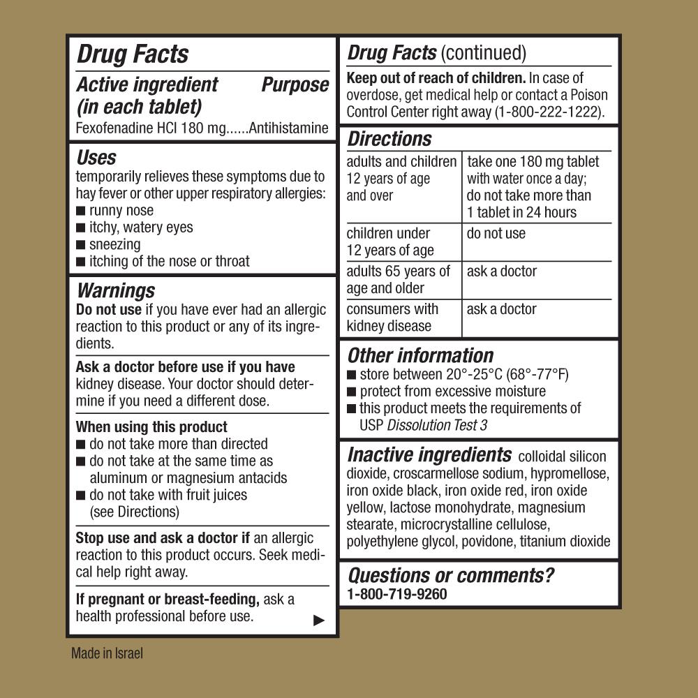 Fexofenadine Allergy Tablets