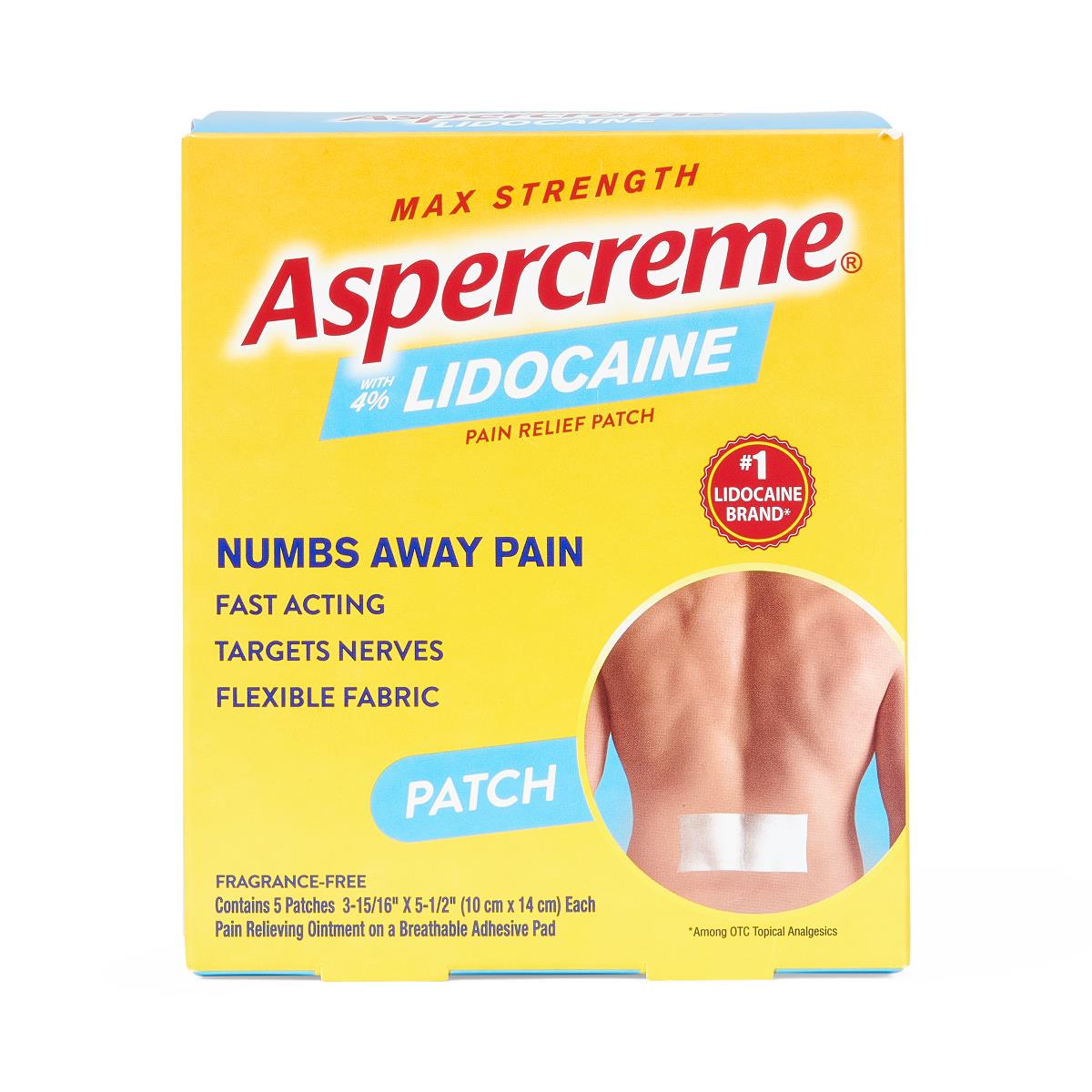 Aspercreme Lidocaine Pain Relieving Patches