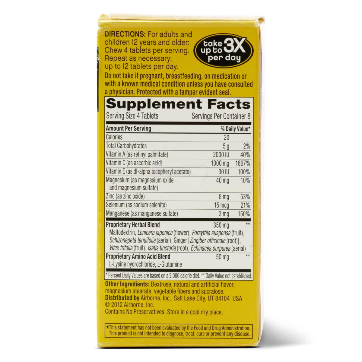 Airborne Immune Support Chewable Tablets - BeHope