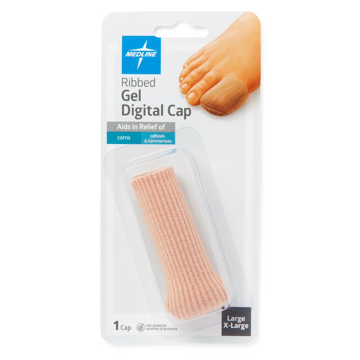 Gel Ribbed Digital Toe Caps - BeHope