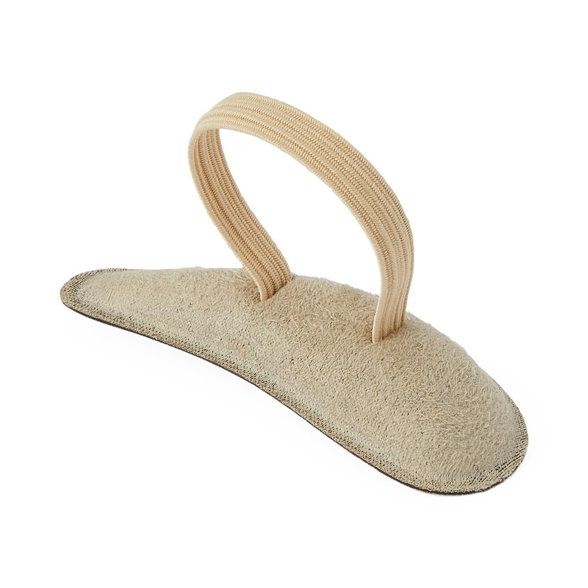 Underside of Medline Suede Hammertoe Crests, showing adhesive backing.