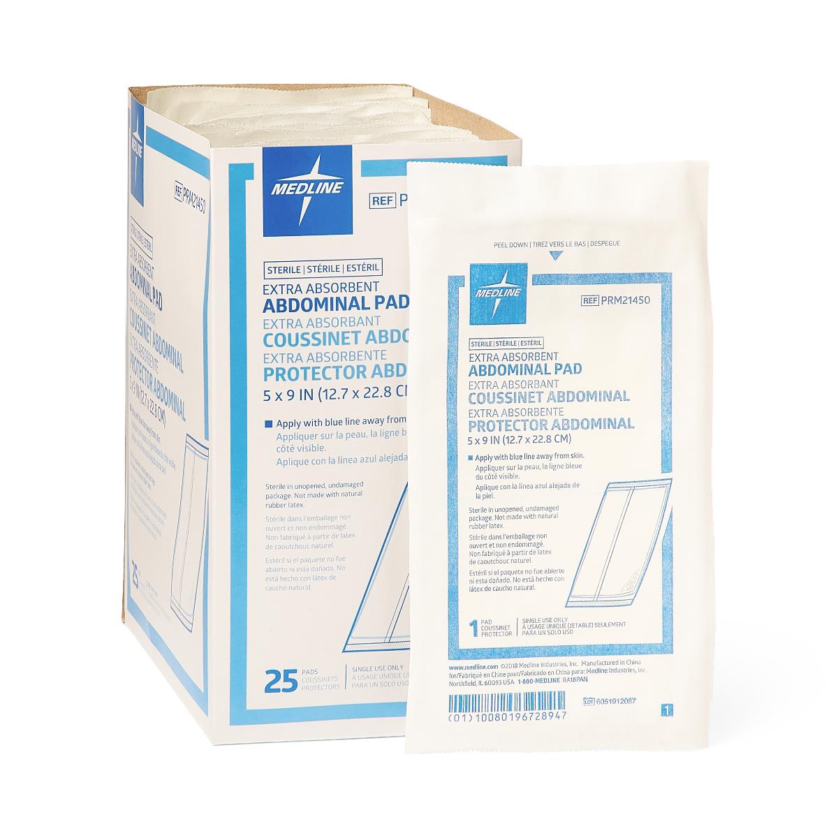 Medline Essentials Sterile Abdominal Pads - BeHope
