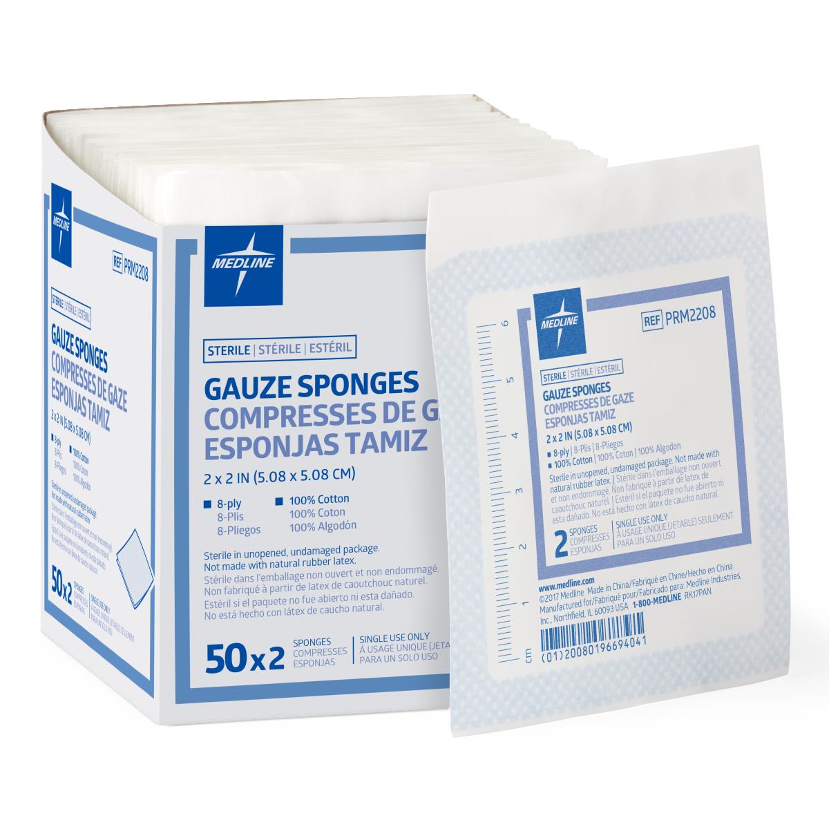 Medline Sterile Woven Gauze Sponges - BeHope