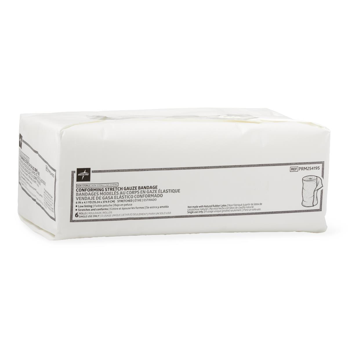 Medline Nonsterile Conforming Stretch Gauze Bandages
