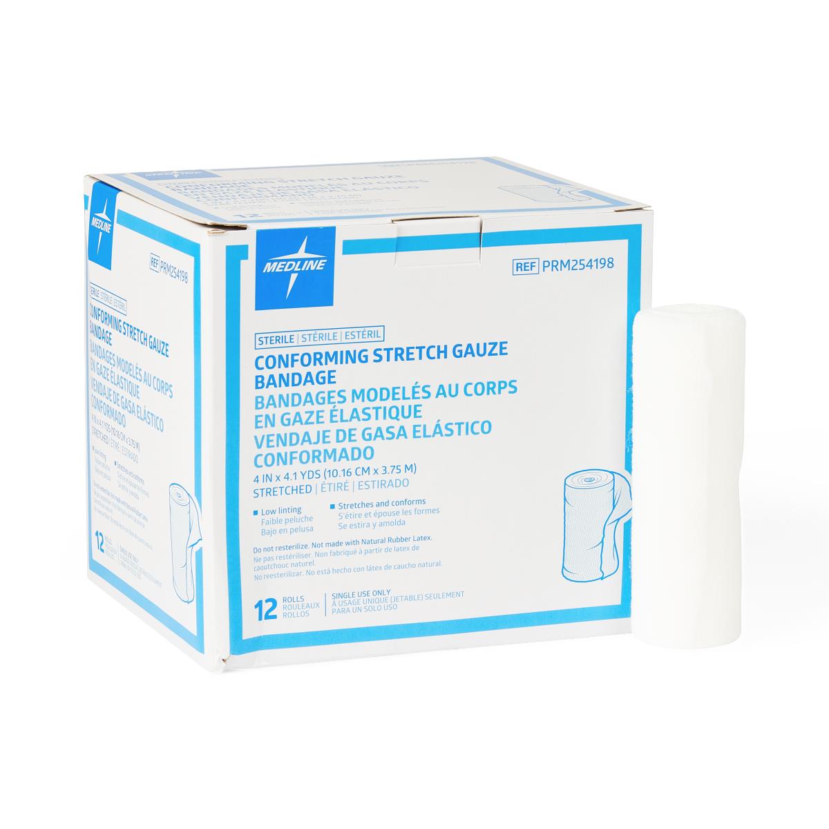 Medline Sterile Conforming Stretch Gauze Bandages - BeHope