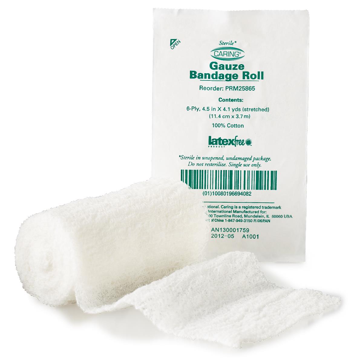 Medline Cotton Gauze Bandage Roll