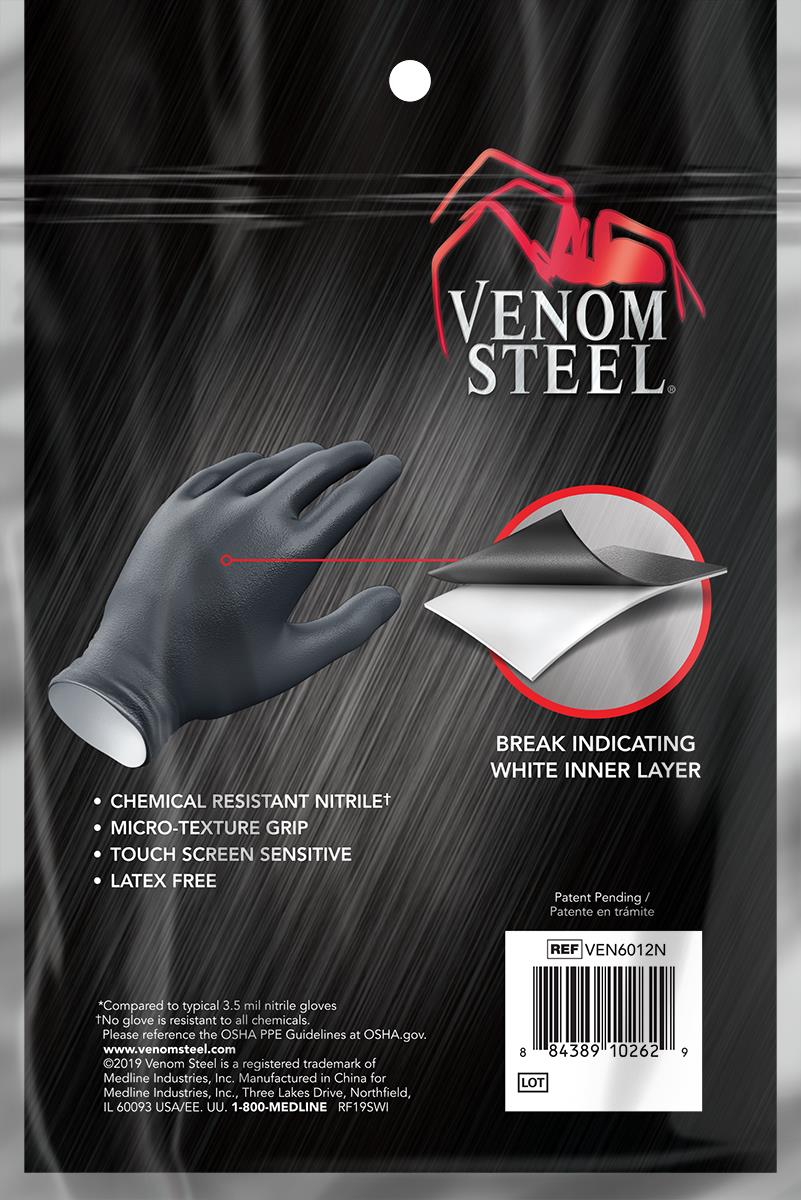 Venom Steel Disposable Two-Layer Nitrile Gloves