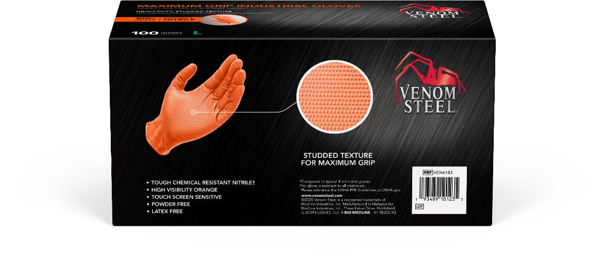 Venom Steel Disposable Two-Layer Nitrile Gloves