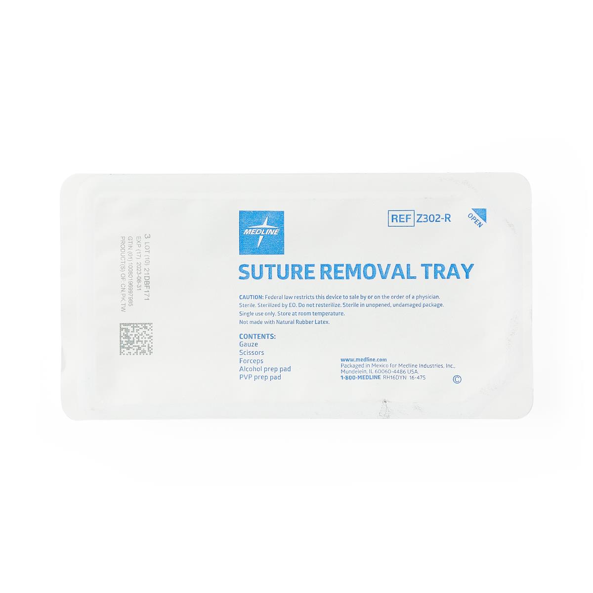 Medline Floor Grade Suture Removal Trays