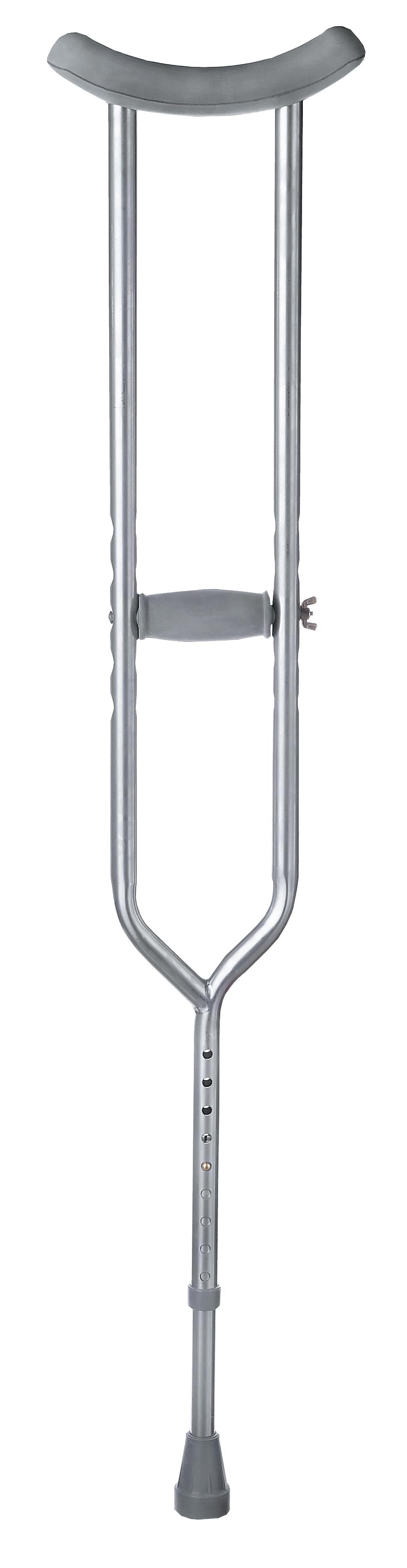 Medline Adult Bariatric Steel Push-Button Crutches - BeHope