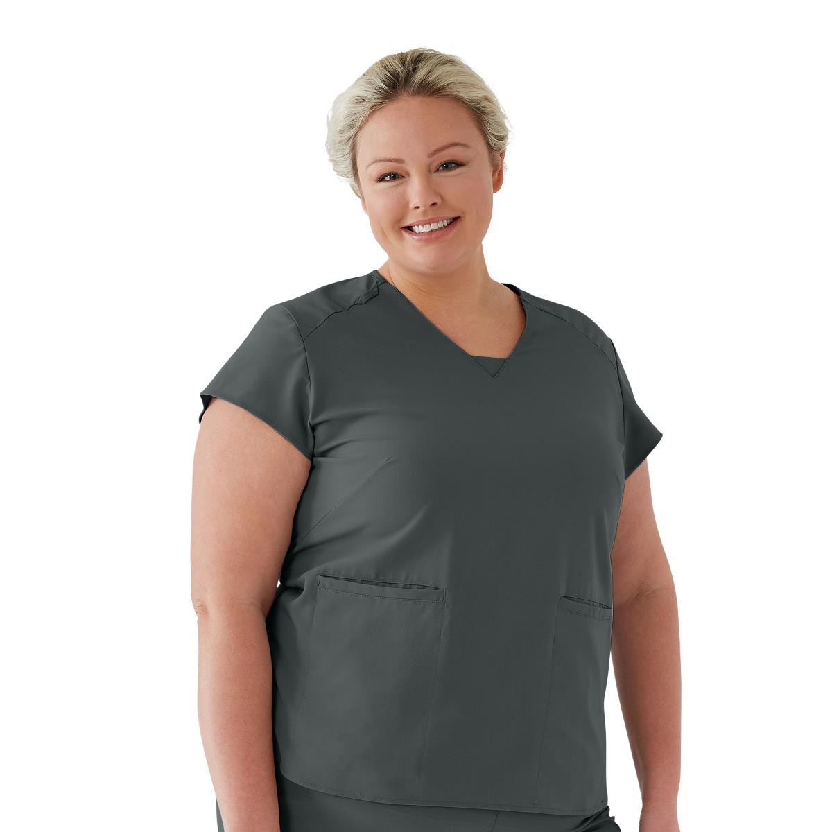 Monroe AVE Women's V-Neck Tunic Style Scrub Tops (Style 4805)