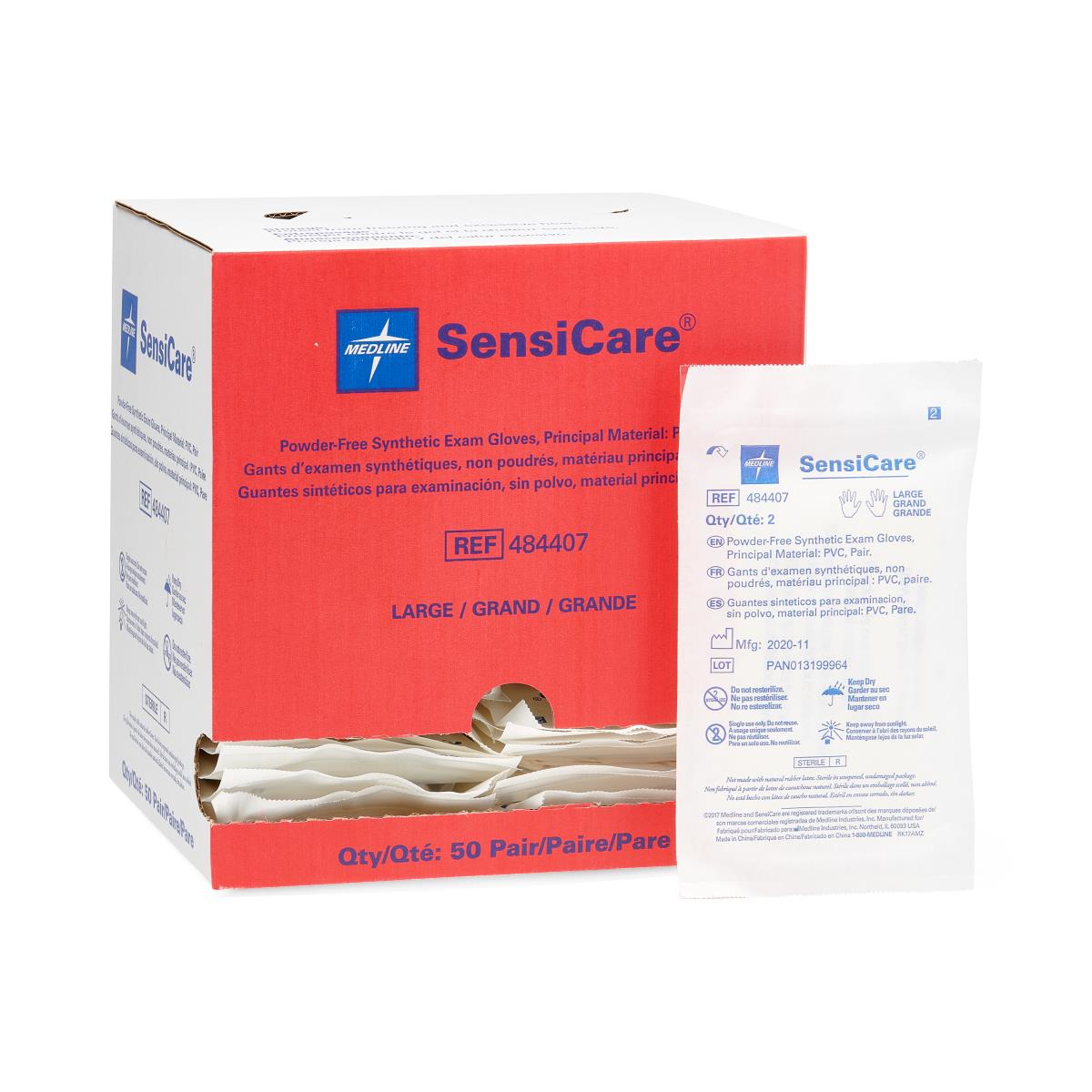 SensiCare Powder-Free Stretch Vinyl Sterile Exam Gloves - BeHope