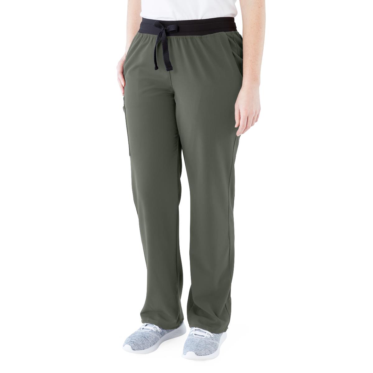 Varick AVE Women's Midrise 6-Pocket Scrub Pants - Tall Length (Style 4913)
